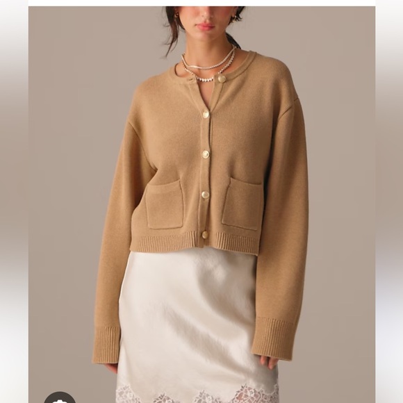 J. Crew Camel Cardigan - Picture 1 of 4